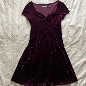 Urban Outfitters velvet sweetheart dress